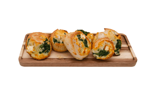 Pizzabrötchen Spinat-Hirtenkäse