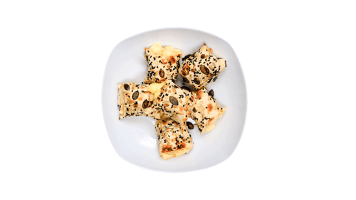 Pizzabrötchen Käse mit Mehrkorn