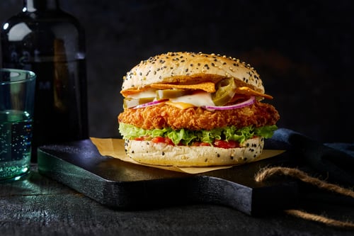 Spicy Mexican burger