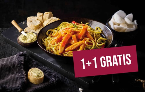 1+1 gratis Maaltijdmenu