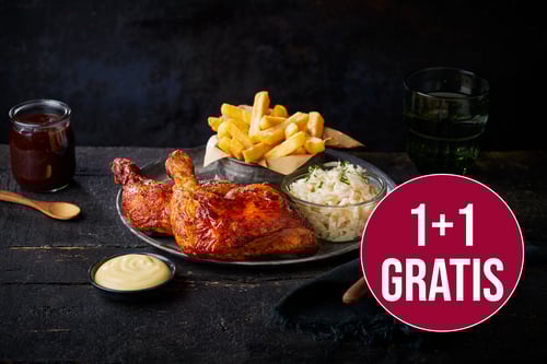1+1 Kippenpoten Menu