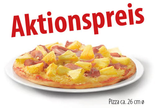 Pizza Hawaii 26 cm