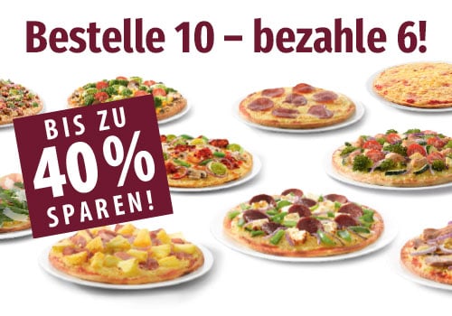 Bestelle 10 - bezahle 6