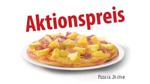 Pizza Hawaii 26 cm (FÜR ABHOLER)