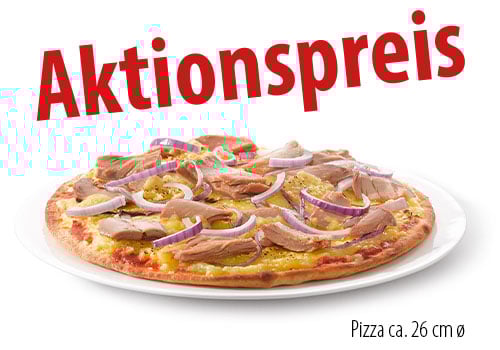 Pizza Thunfisch 26 cm Aktionspreis