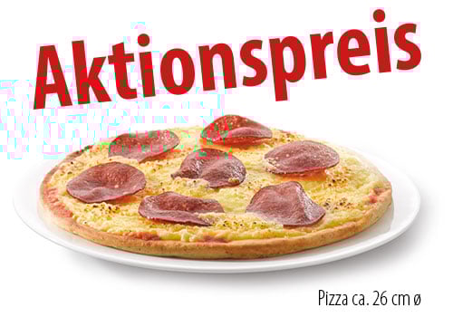 Pizza Salami 26 cm Aktionspreis