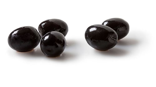 dafür schwarze Oliven