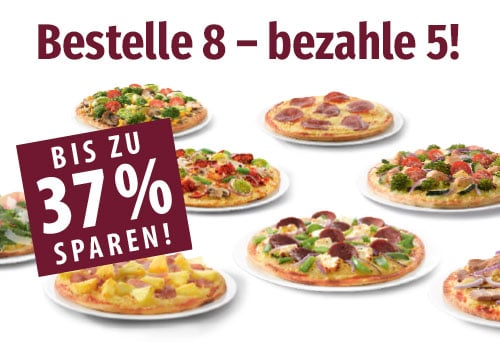Bestelle 8 - bezahle 5
