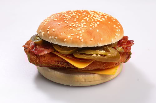 Bang Bang Cheese Chicken Burger Jumbo (200g)