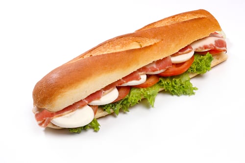 Baguette Bacon ganz