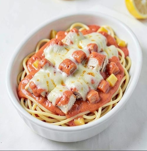 Spaghetti-Chicken Auflauf