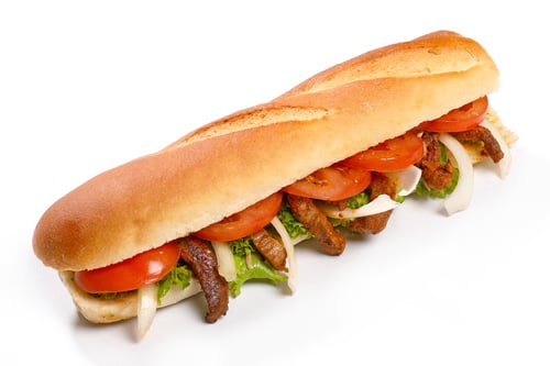 Baguette Gyros halb