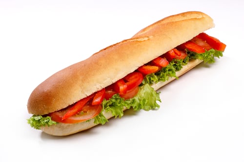 Baguette Veggy halb
