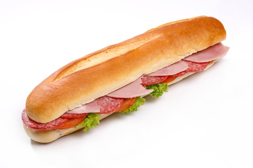 Baguette Porky halb