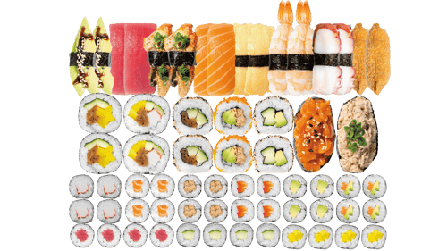 Sushi-Meister Partybox (64 Stück)