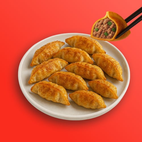 Fried Beef BBQ Dumplings (12 Stück)