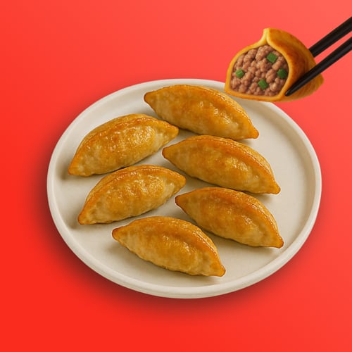 Fried Beef BBQ Dumplings (6 Stück)