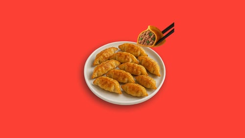 Fried Beef BBQ Dumplings (12 Stück)