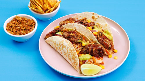 Street Tacos Teriyaki Fried Chicken