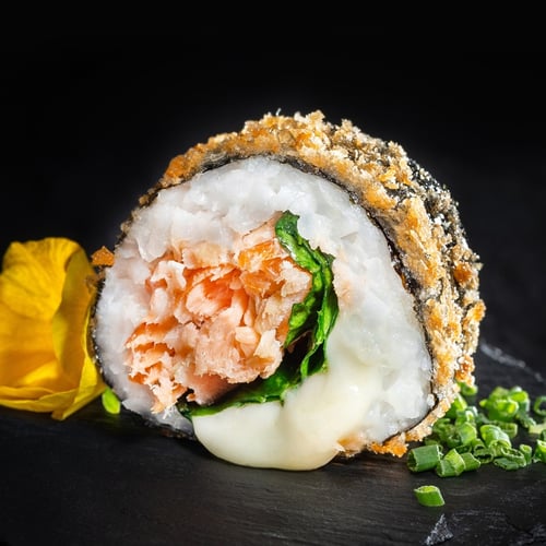 Crispy Smoked Salmon Roll