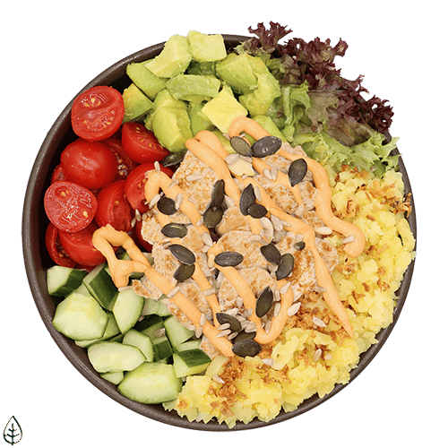Planted.Chicken Avocado Crush Salat (klein)