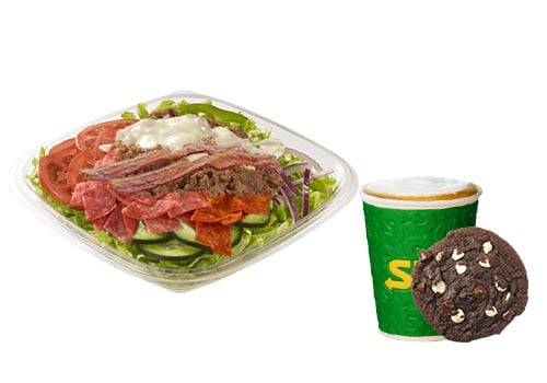 Spicy Steak & Bacon Salade menu
