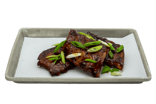 Baby Back Ribs mit Smoky BBQ Sauce mit Pommes