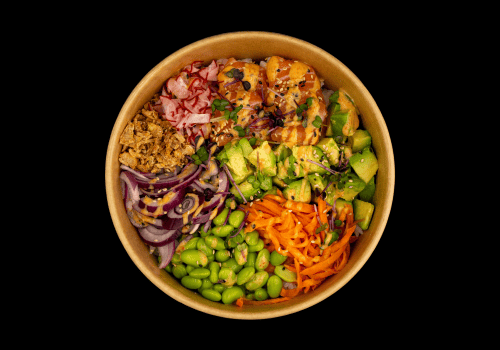 Jungfrau Maleen (Lachs Bowl) Mittagsangebot