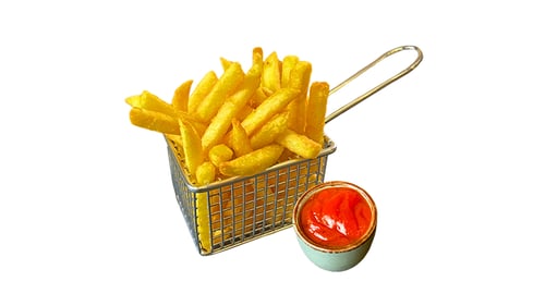 Pommes Frites mit Ketchup