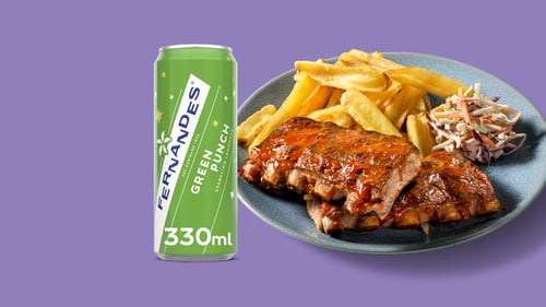 Spareribs menu + Frisdrank naar keuze 