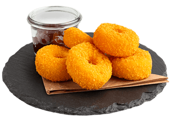 Camembert-Donuts  inkl. Dip