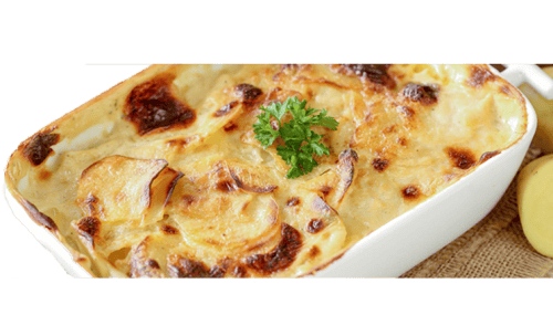 Kartoffelgratin mit Schinken und Brokkoli<sup>A,K,G,P,F,St</sup>