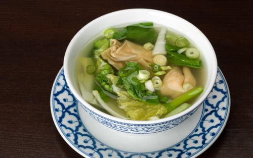Won-Ton Suppe mit Poulet Won-Ton Suppe mit Poulet