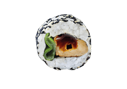 Inside Out Rolls Yakitori Frühling Chicken mit Yakitori (84)