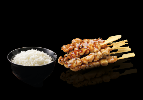 Yakitorispieße mit Reis (307)