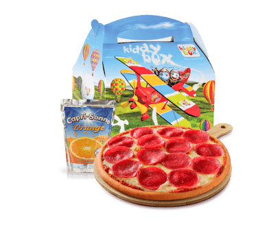 Kidsmenü Minipizza Salami