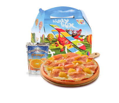 Kidsmenü Minipizza Schinken u. Ananas