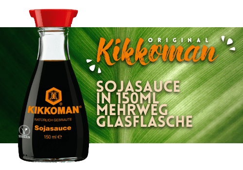 Kikkoman Sojasauce 150ml Mehrweg Flasche (212)