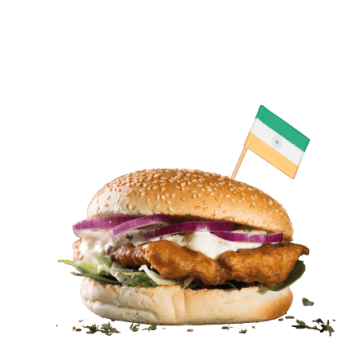 Indiase Visburger Menu