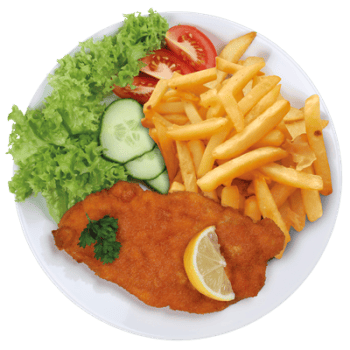 Menu Varkensschnitzel
