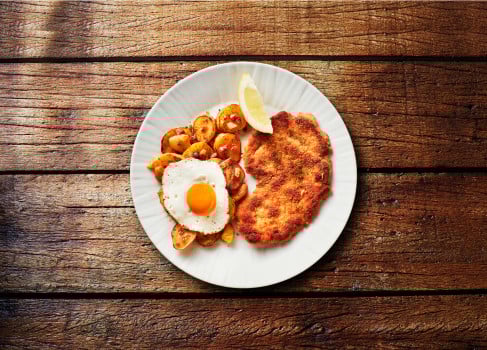 Hähnchen Schnitzel a la Meyer Hähnchen Schnitzel a la Meyer