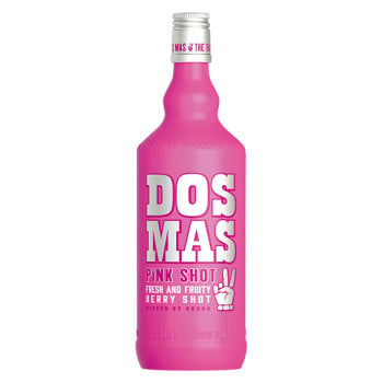 Dos Mas Pink Shot fruity Berry Beerenlikör mit Vodka verfeinert 0,7 Ltr. 17 %