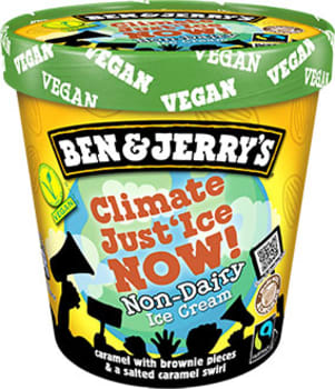 Ben & Jerry's Climate Just`Ice Now vegan