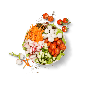 Bunte Salatbowl