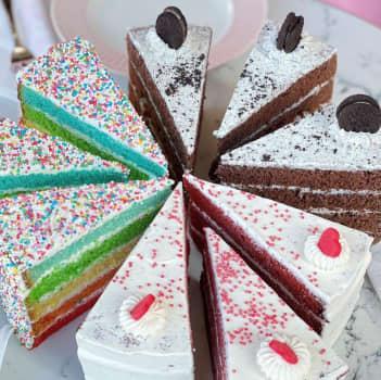Rainbow taart Pavarotti Dolce