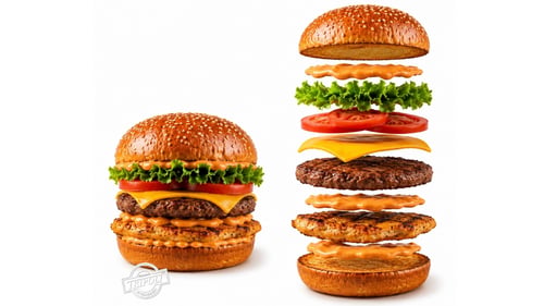 Beef'n Chicken Burger
