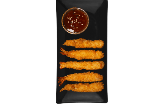 Frittierte Tempura Garnelen
