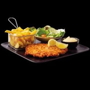 Kipschnitzel menu
