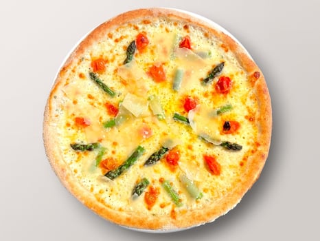 Bio Pizza Asparagi klein Bio Pizza Asparagi klein