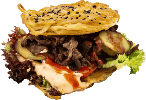 Ramen Burger Beef Ramen Burger Beef